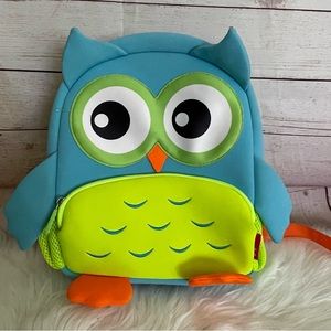 Nohoo Owl Backpack Kids Toddler Blue